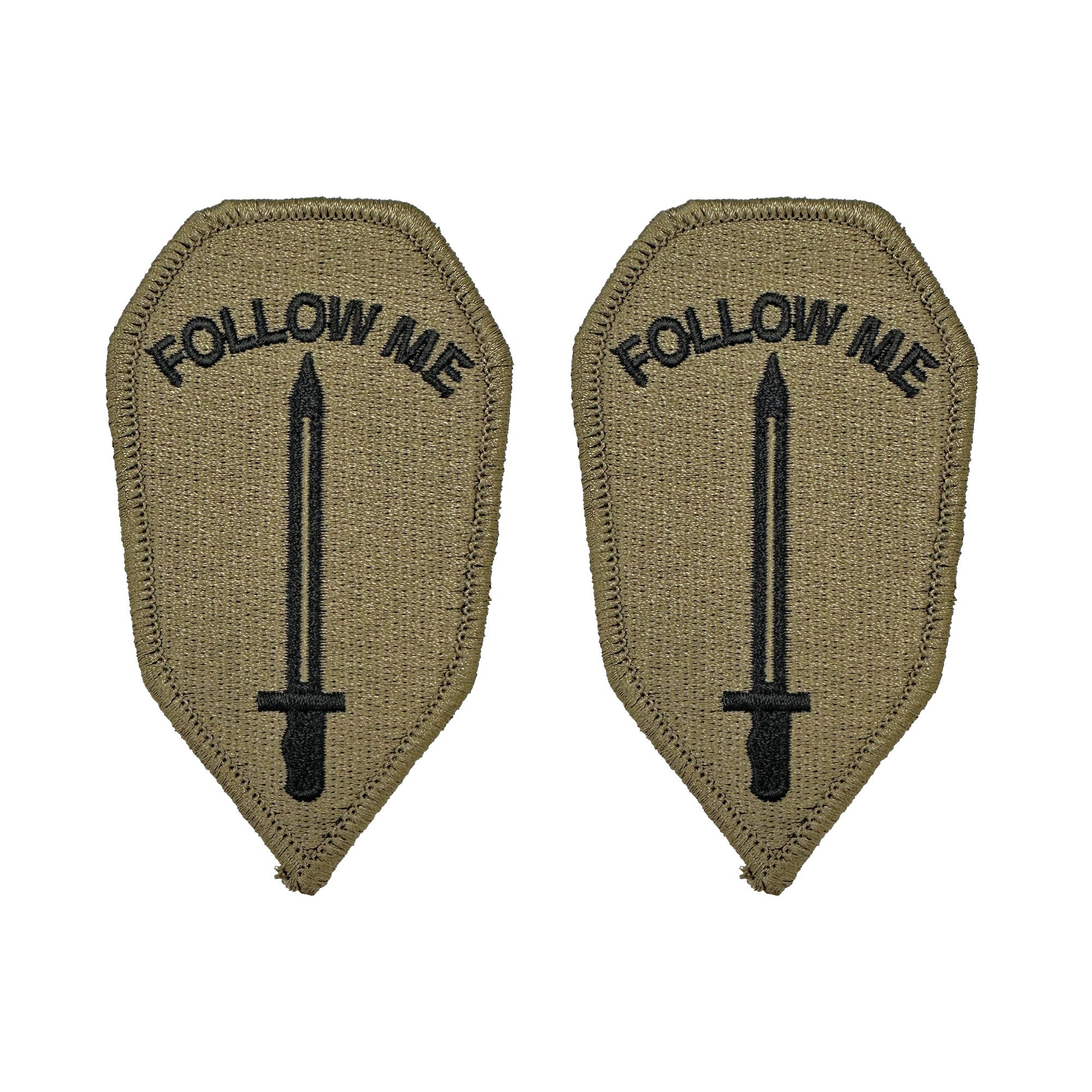 U.S. Army Infantry School OCP Patch with Hook Fastener (pair)