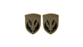 U.S. Army Special Operation  Command Central With Brown Border and Airborne Tab OCP Patch with Hook Fastener (pair)