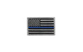 Tactical Police/Law Enforcement Blue Line U.S. Flag With Hook Fastener