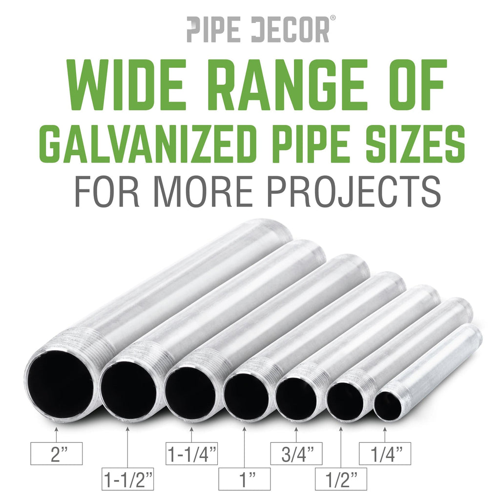 1 1/4 in. x 10 in. Galvanized Pipe
