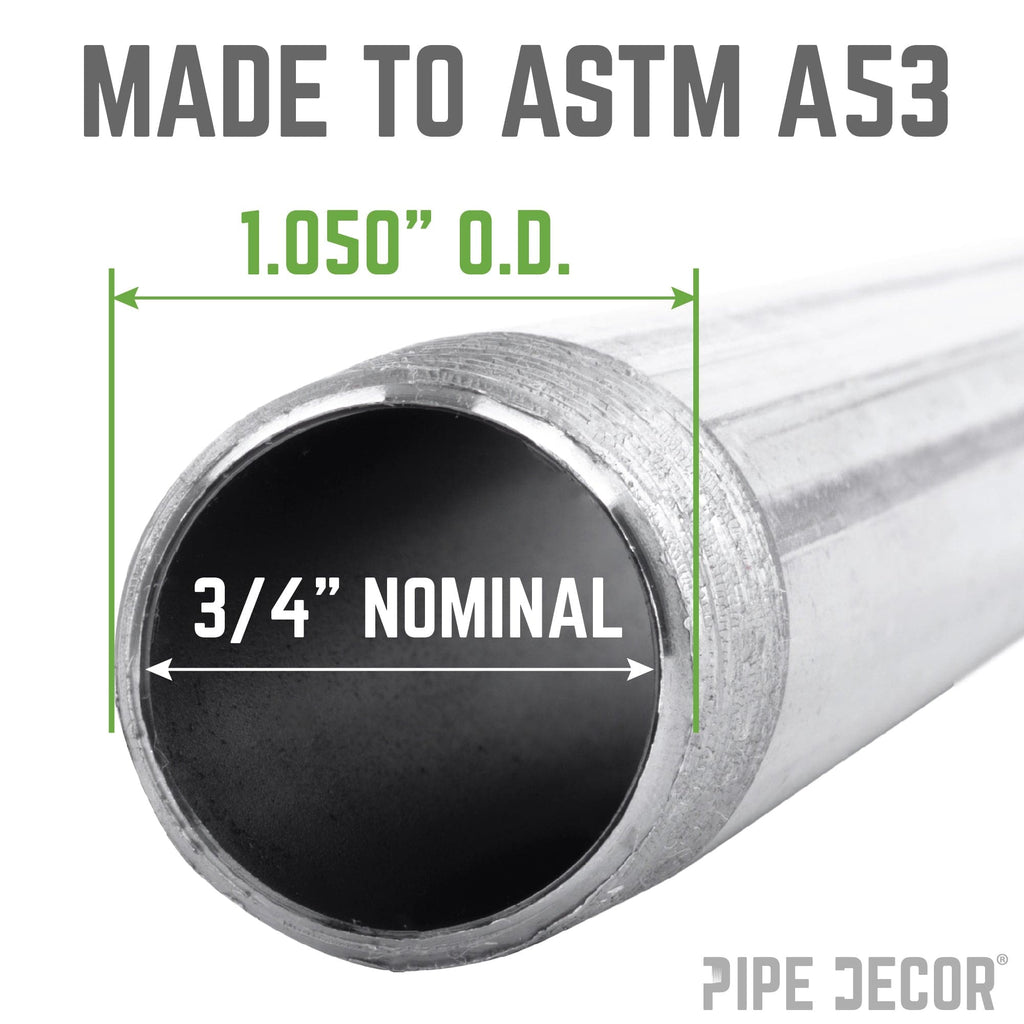 3/4 in. x 24 in. Galvanized Steel Pipe