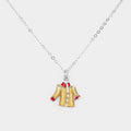 Enamel Cloth Pendant Necklace