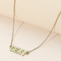 Enamel SEXY Message Pendant Necklace