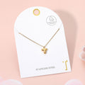 -T- Stainless Steel Monogram Pendant Necklace
