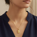 14K Gold Dipped Bulldog Pendant Necklace