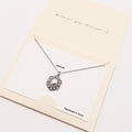 CZ Embellished Oval Pearl Pendant Necklace