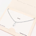 Rhodium Plated CZ Marquise Pendant Necklace