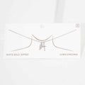 White Gold Dipped CZ Embellished Metal Wing Cross Pendant Necklace