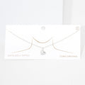 White Gold Dipped CZ Embellished Sailboat Pendant Necklace