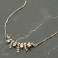 Brass Metal Bubble Stone Pendant Necklace