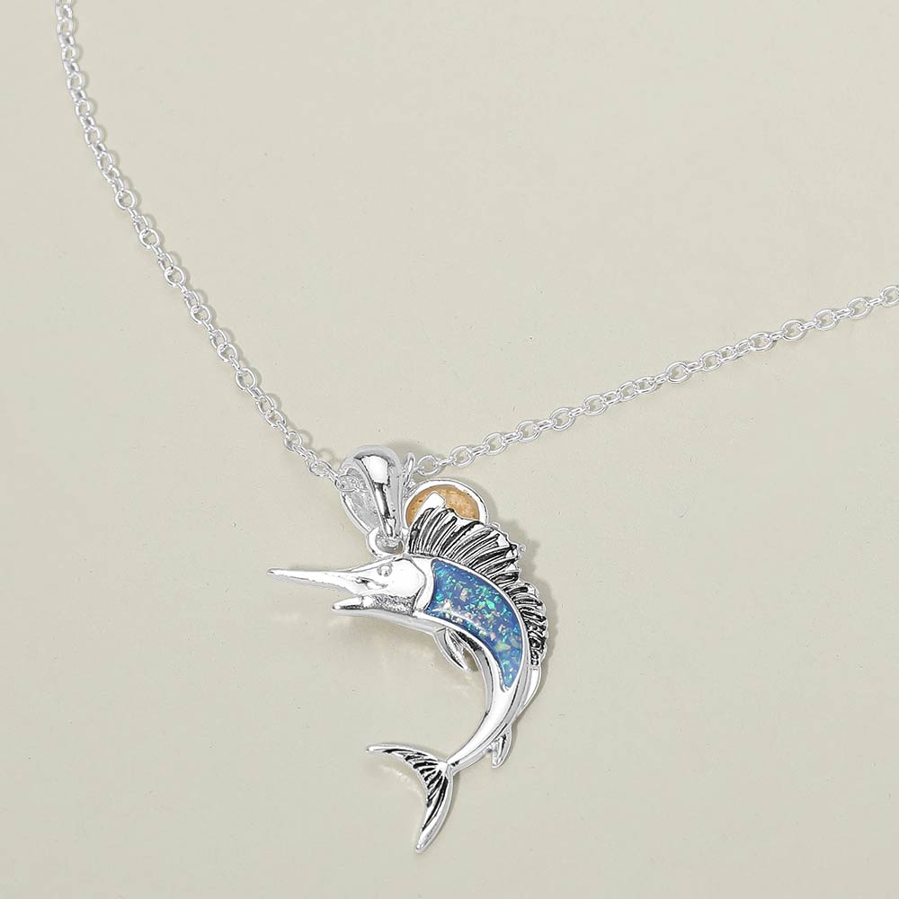 Swordfish Charm Pendant Necklace