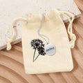 PERFECT Engraved Disc Pendant Necklace Gift Bag Set