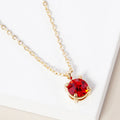 July - Birthstone Pendant Necklace