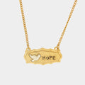 "Hope" pigeon pendant necklace
