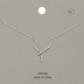 Stone Paved Snake Brass Metal Pendant Necklace