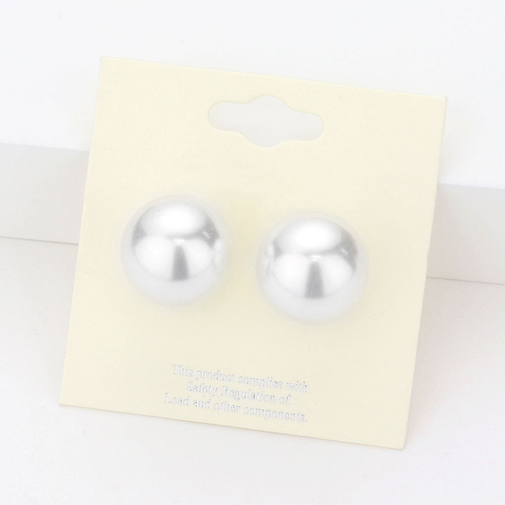 16mm Pearl stud earrings