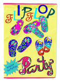 Bring your Own Filp Flops Garden Flag Mailbox Decorative Yard Banner Outside Patio Artwork for Flower Beds, Garden Size, Multicolor