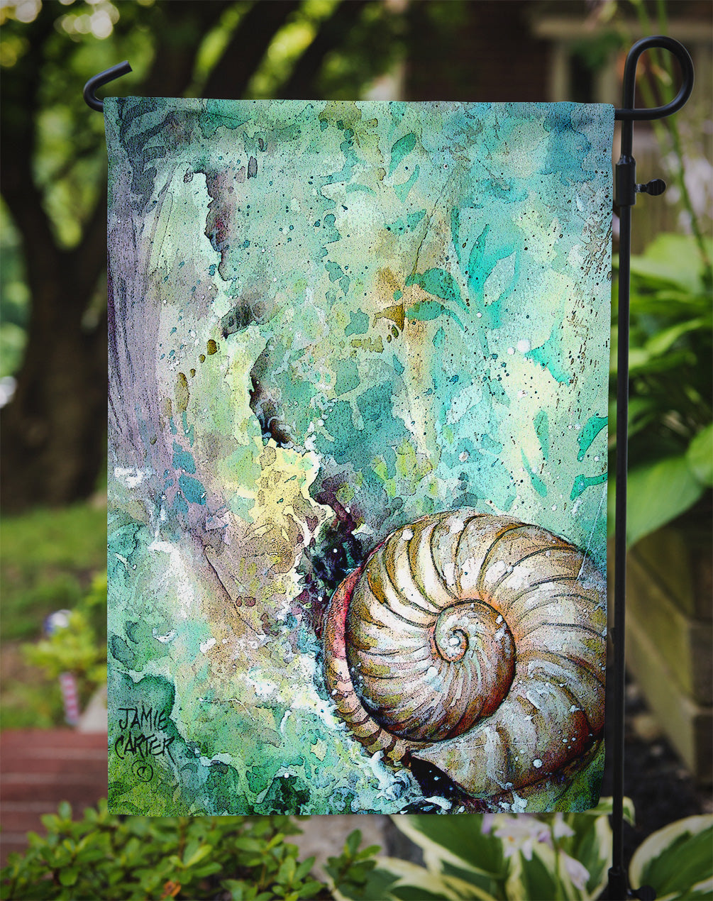 The Treasure of the Surf Shell Garden Flag Mailbox Decorative Yard Banner Outside Patio Artwork for Flower Beds, Garden Size, Multicolor