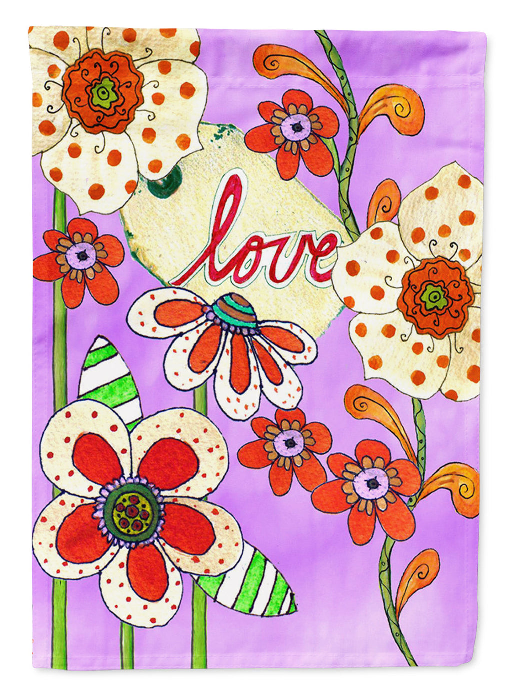 Love is Blooming Valentine's Day Garden Flag Mailbox Decorative Yard Banner Outside Patio Artwork for Flower Beds, Garden Size, Multicolor