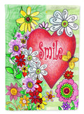 Smile Valentine's Day Garden Flag Mailbox Decorative Yard Banner Outside Patio Artwork for Flower Beds, Garden Size, Multicolor