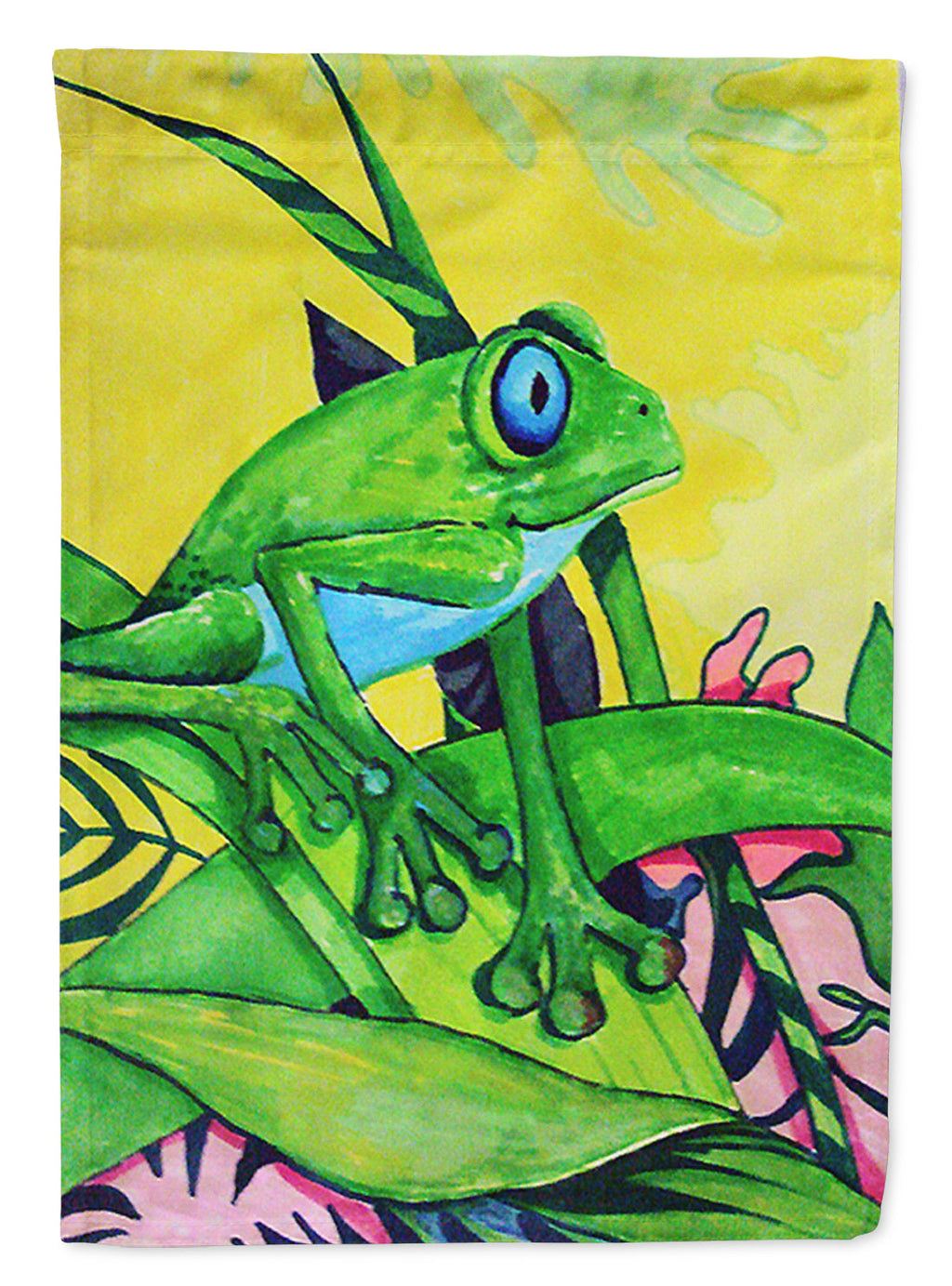Summer Daze Frog Garden Flag Mailbox Decorative Yard Banner Outside Patio Artwork for Flower Beds, Garden Size, Multicolor