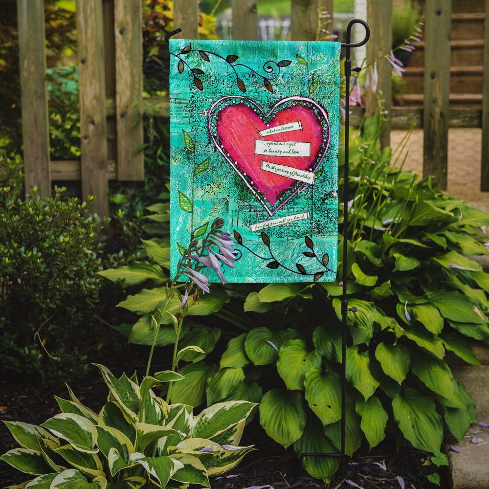 Heartfelt Wish Valentine's Day Garden Flag Mailbox Decorative Yard Banner Outside Patio Artwork for Flower Beds, Garden Size, Multicolor