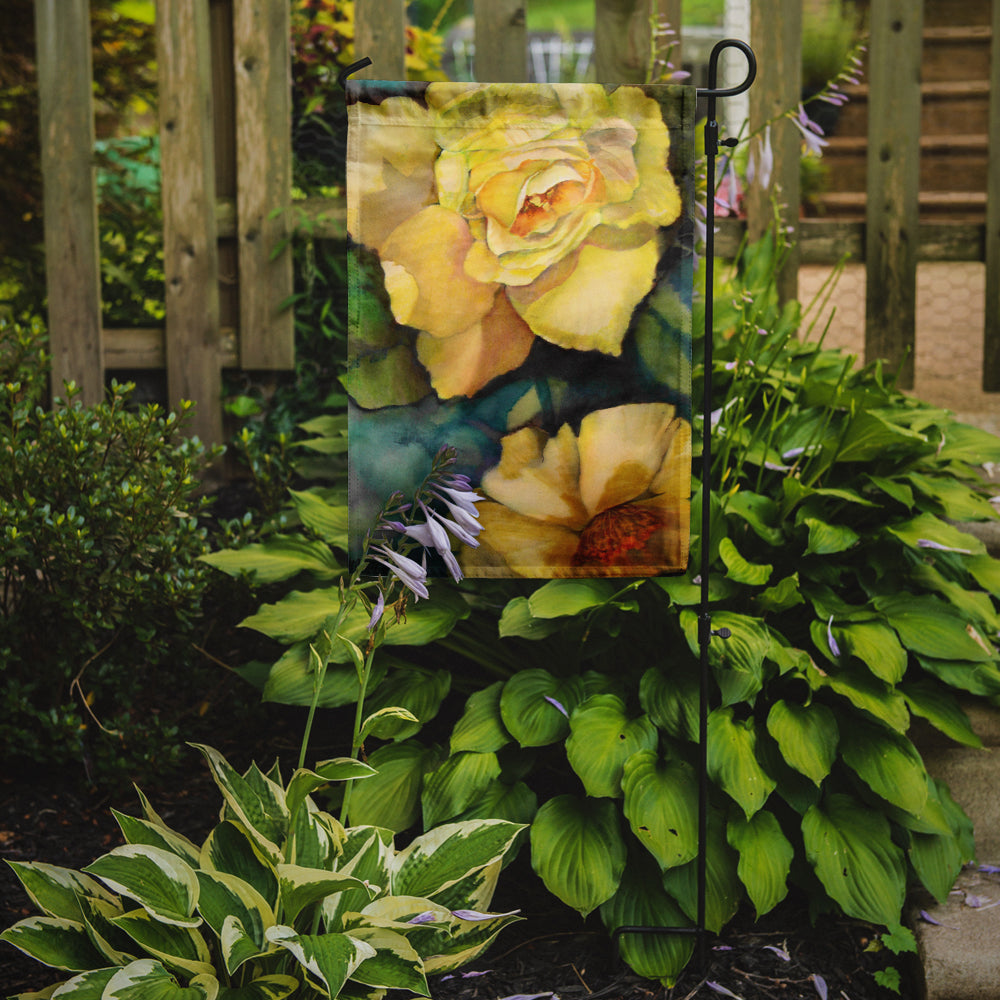 Yellow Roses Garden Flag Mailbox Decorative Yard Banner Outside Patio Artwork for Flower Beds, Garden Size, Multicolor