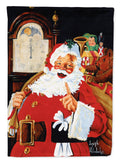 Santa Claus At the Stroke of Midnight Garden Flag Mailbox Decorative Yard Banner Outside Patio Artwork for Flower Beds, Garden Size, Multicolor