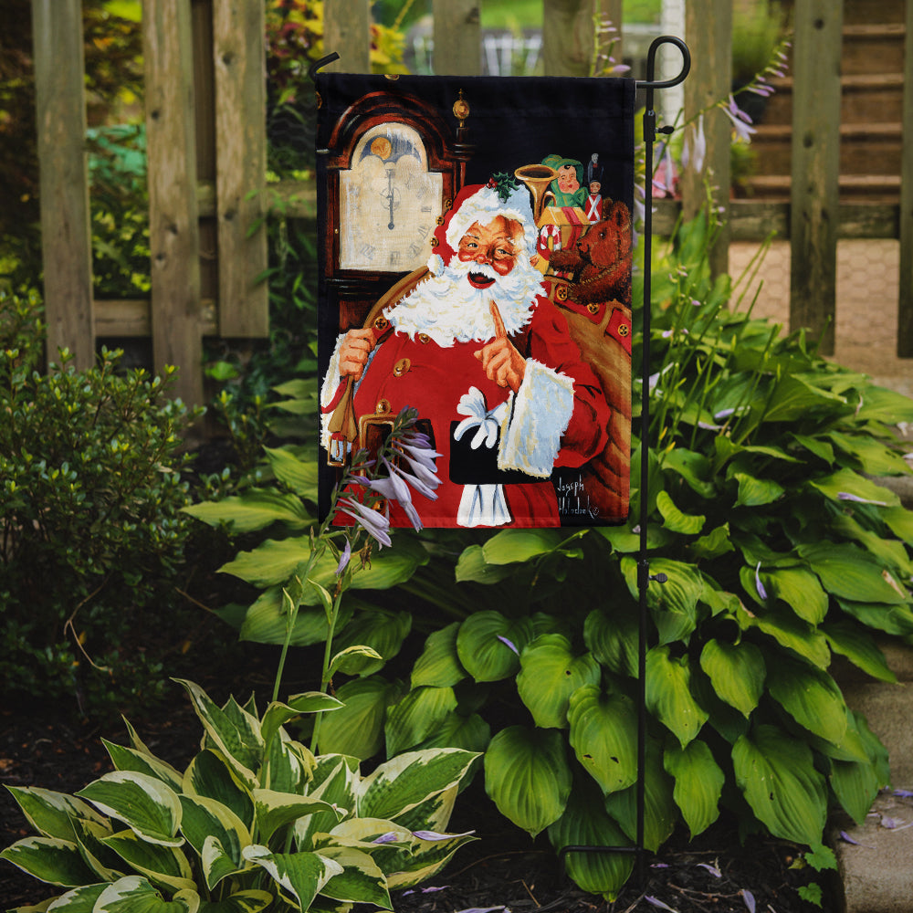 Santa Claus At the Stroke of Midnight Garden Flag Mailbox Decorative Yard Banner Outside Patio Artwork for Flower Beds, Garden Size, Multicolor