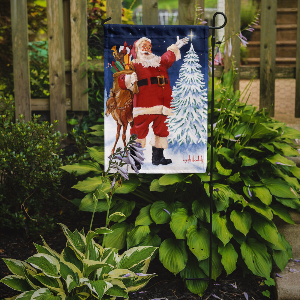 Santa Claus Star Bright Garden Flag Mailbox Decorative Yard Banner Outside Patio Artwork for Flower Beds, Garden Size, Multicolor