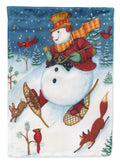 Snowman Snow Shooin Garden Flag Mailbox Decorative Yard Banner Outside Patio Artwork for Flower Beds, Garden Size, Multicolor