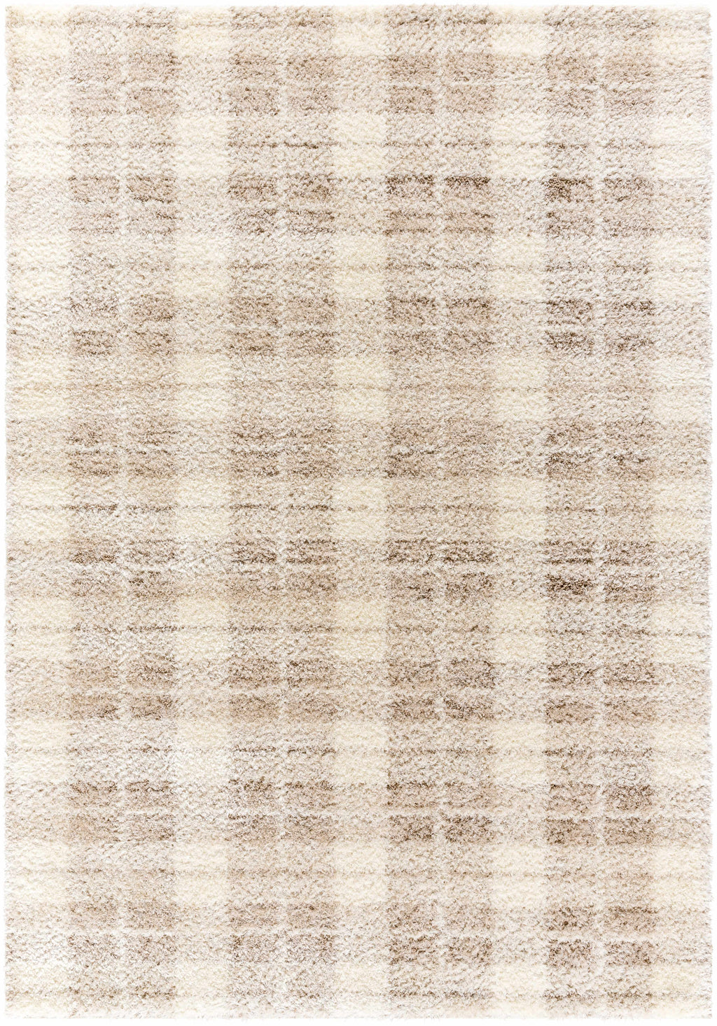 Anfisa Cream Luxe Shag Area Rug