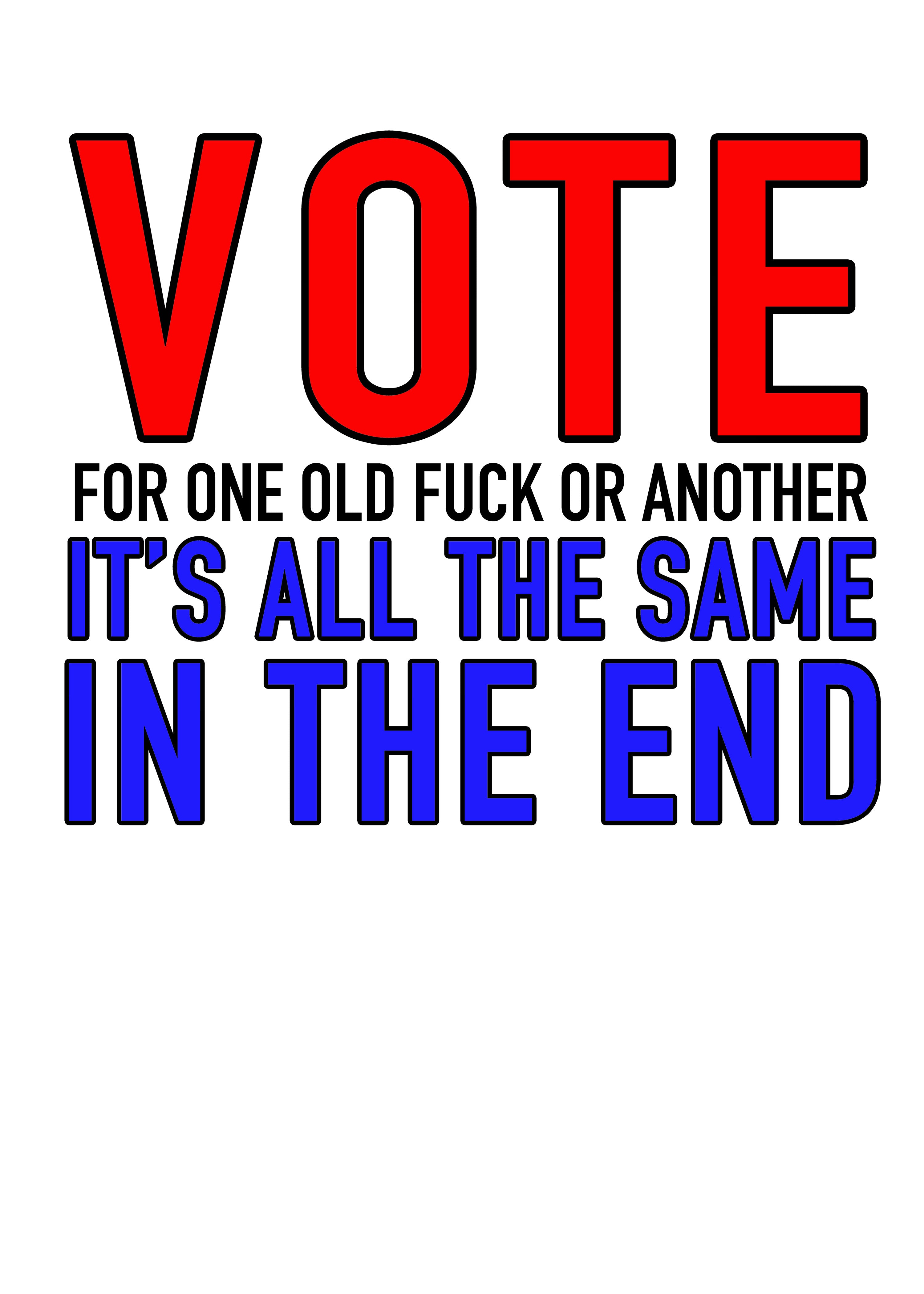 Vote for One Old Fuck or Another T-Shirt