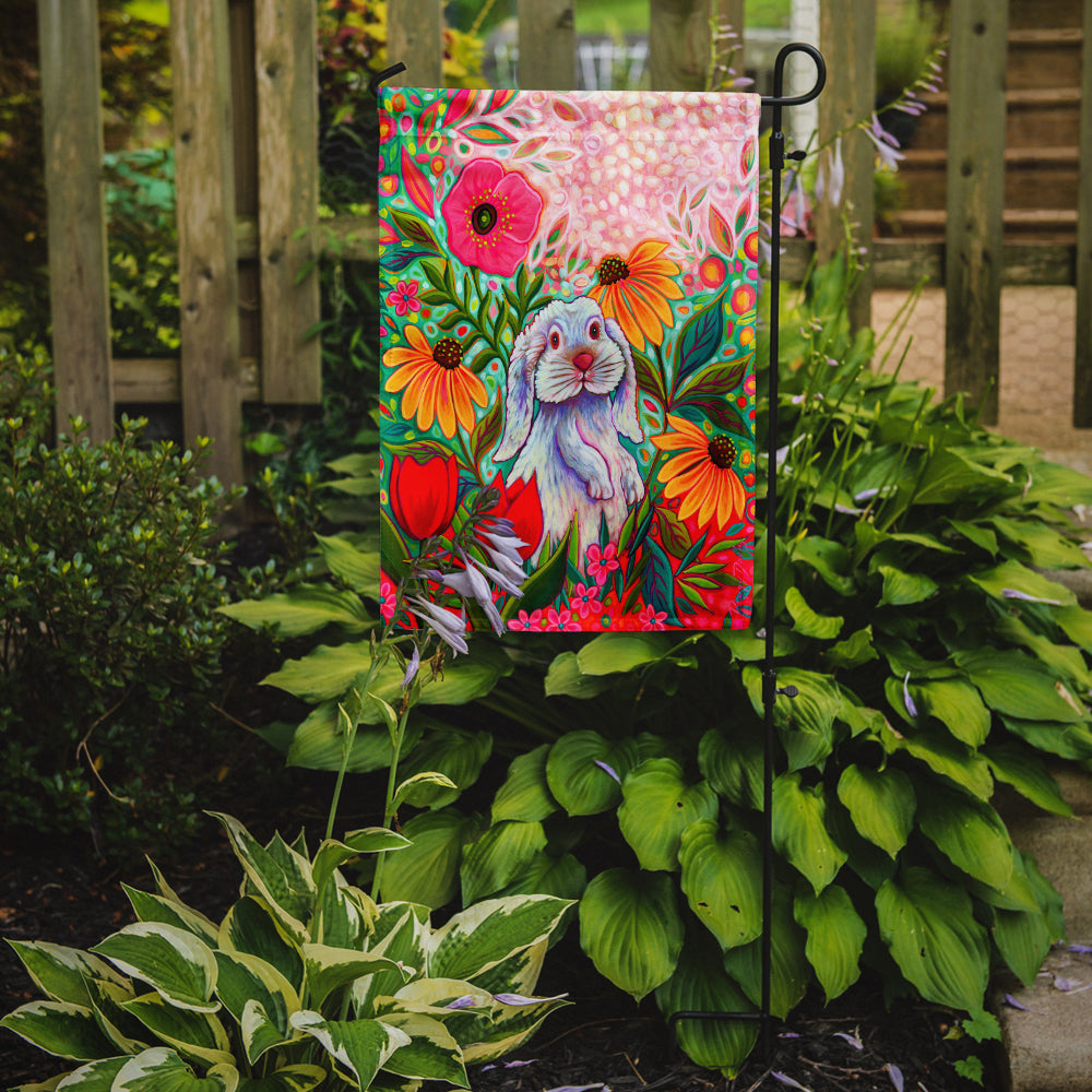 Little Spring Hippity Hop Easter Garden Flag Mailbox Decorative Yard Banner Outside Patio Artwork for Flower Beds, Garden Size, Multicolor