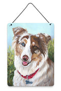 Australian Shepherd Scarlet Wall or Door Hanging Prints Aluminum Metal Sign Kitchen Wall Bar Bathroom Plaque Home Decor Front Door Plaque, 12x16, Multicolor
