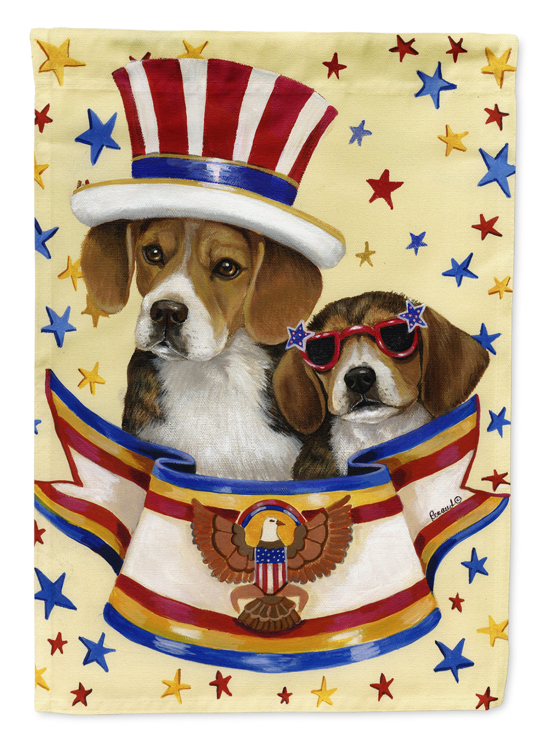 Beagle USA Garden Flag Mailbox Decorative Yard Banner Outside Patio Artwork for Flower Beds, Garden Size, Multicolor