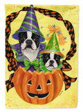 Boston Terrier Halloweenies Garden Flag Mailbox Decorative Yard Banner Outside Patio Artwork for Flower Beds, Garden Size, Multicolor