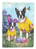 Boston Terrier Easter Bunny Garden Flag Mailbox Decorative Yard Banner Outside Patio Artwork for Flower Beds, Garden Size, Multicolor