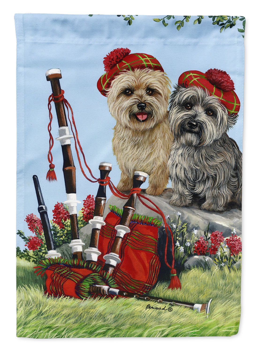 Cairn Terrier Pipers Garden Flag Mailbox Decorative Yard Banner Outside Patio Artwork for Flower Beds, Garden Size, Multicolor