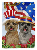 Cairn Terrier USA Garden Flag Mailbox Decorative Yard Banner Outside Patio Artwork for Flower Beds, Garden Size, Multicolor