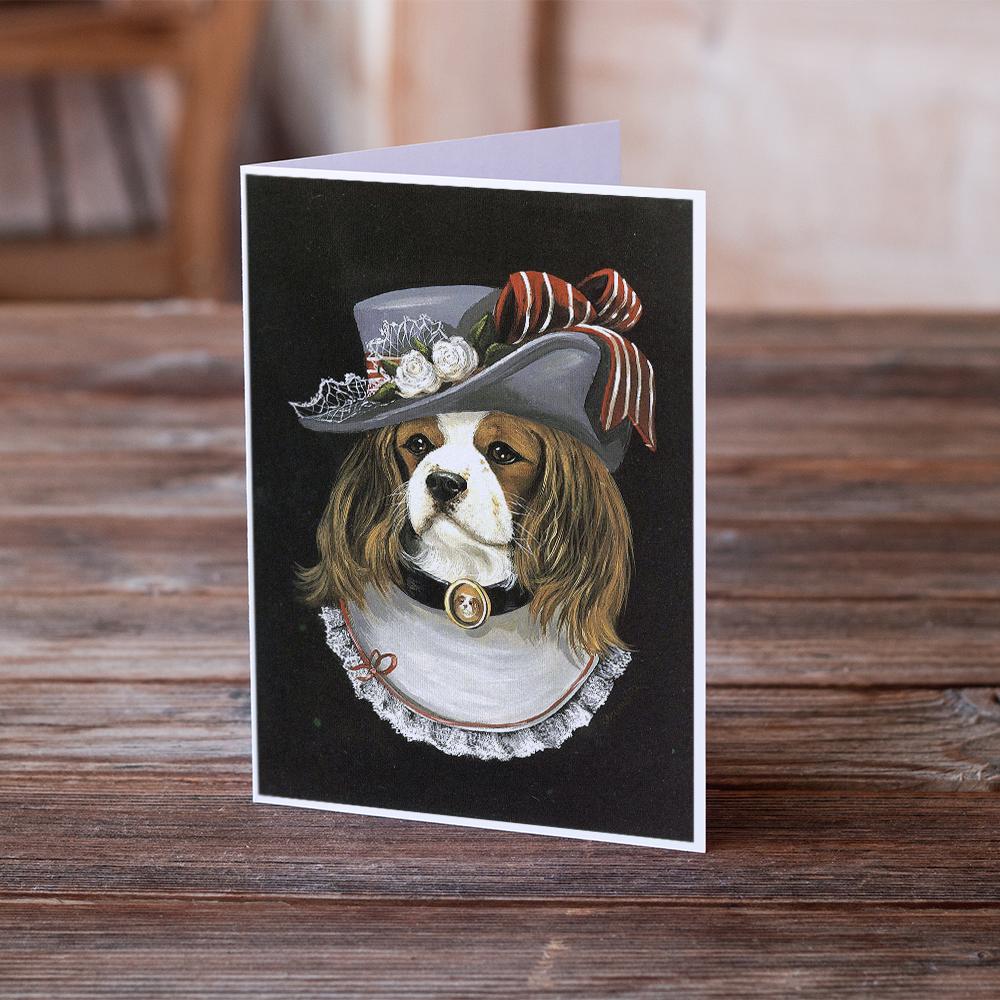 Cavalier Spaniel Stella Greeting Cards Pack of 8 Blank Cards with Envelopes Whimsical A7 Size 5x7