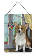 Corgi Suncatcher Wall or Door Hanging Prints Aluminum Metal Sign Kitchen Wall Bar Bathroom Plaque Home Decor Front Door Plaque, 12x16, Multicolor