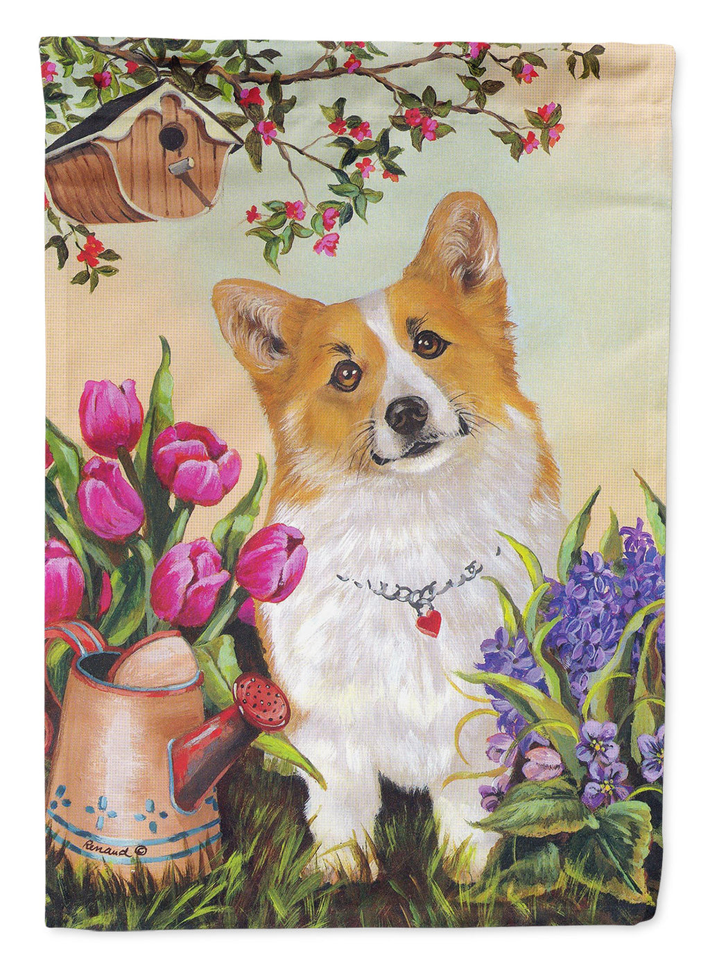 Corgi Sunshine Garden Flag Mailbox Decorative Yard Banner Outside Patio Artwork for Flower Beds, Garden Size, Multicolor