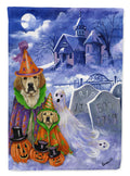 Golden Retriever Halloween Garden Flag Mailbox Decorative Yard Banner Outside Patio Artwork for Flower Beds, Garden Size, Multicolor