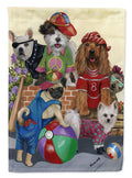 Dogs Mutli-Breed Neighborhood Garden Flag Mailbox Decorative Yard Banner Outside Patio Artwork for Flower Beds, Garden Size, Multicolor