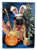 Pug for All Seasons Garden Flag Mailbox Decorative Yard Banner Outside Patio Artwork for Flower Beds, Garden Size, Multicolor