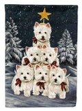 Westie Christmas Family Tree Garden Flag Mailbox Decorative Yard Banner Outside Patio Artwork for Flower Beds, Garden Size, Multicolor