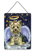 Yorkie Christmas Family Tree Wall or Door Hanging Prints Aluminum Metal Sign Kitchen Wall Bar Bathroom Plaque Home Decor Front Door Plaque, 12x16, Multicolor