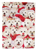 Westie Christmas a Plenty Garden Flag Mailbox Decorative Yard Banner Outside Patio Artwork for Flower Beds, Garden Size, Multicolor