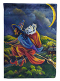 Westie Halloween Witch Garden Flag Mailbox Decorative Yard Banner Outside Patio Artwork for Flower Beds, Garden Size, Multicolor